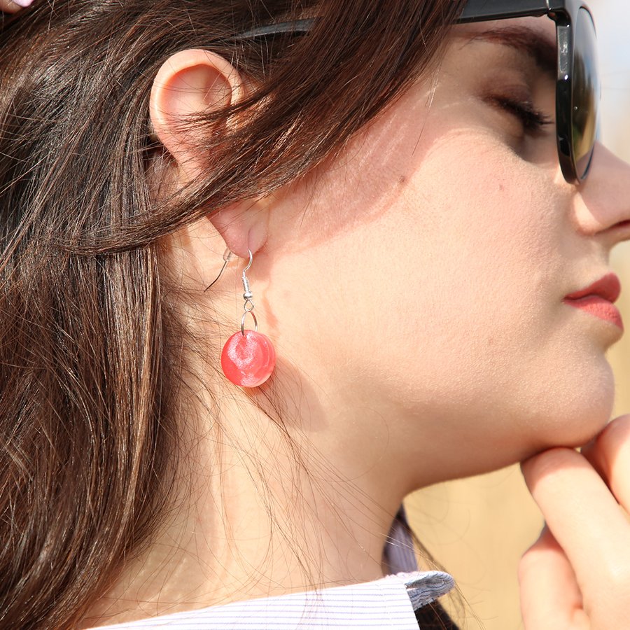 Boucles d'oreilles époxy LOLLIPOPS