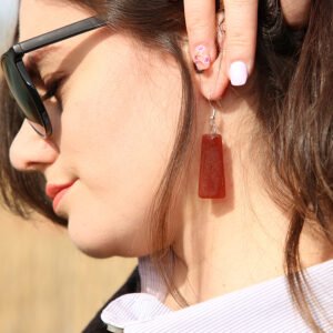 Boucles d'oreilles époxy ARGILLA