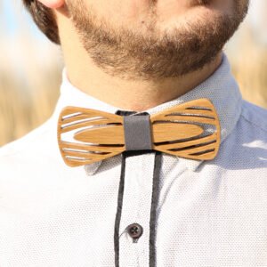 Nœud papillon bois Peplum