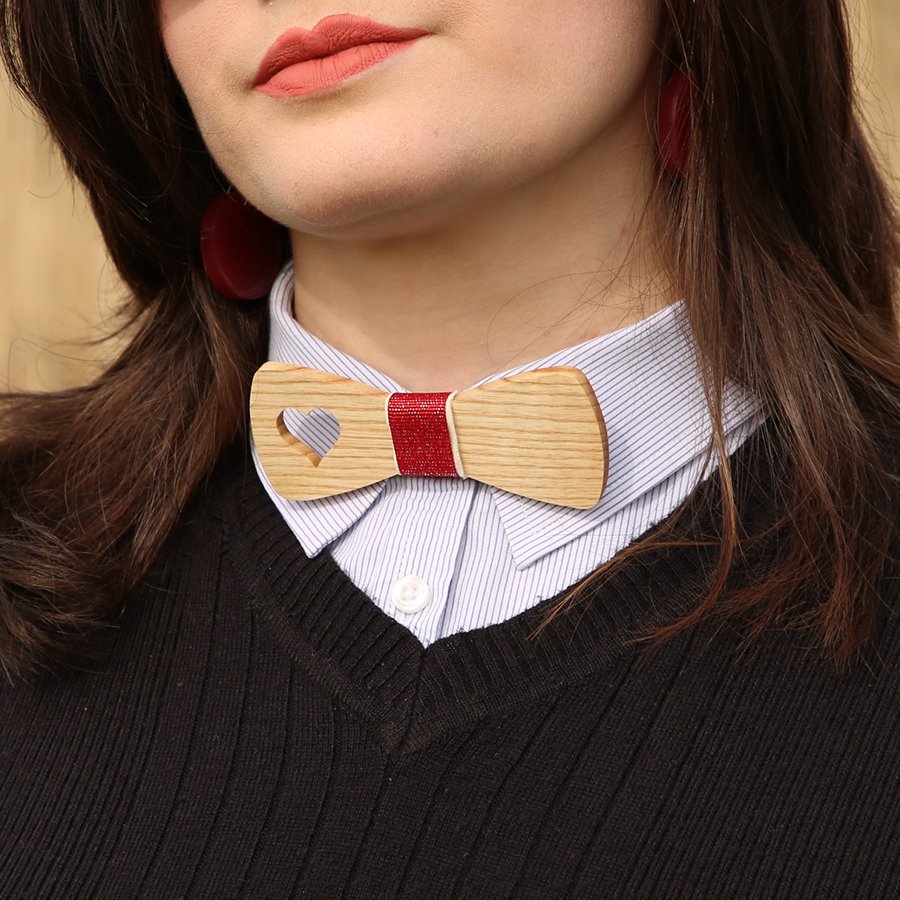 Nœud papillon bois Angelus