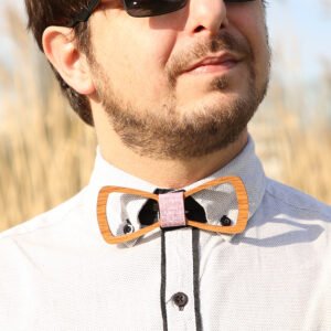 Nœud papillon bois Lens